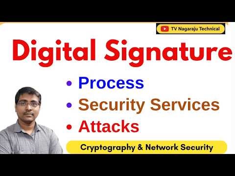 Digital Signature Explained | Process, Security Services & Attacks | CNS