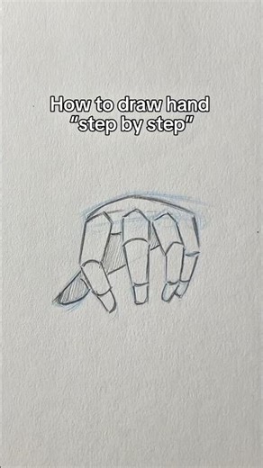 How to draw hand step by step tutorial