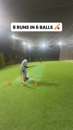 8 RUNS IN 6 BALLS #indoorcricket #cricket #playcricket #cricketfun #freehit #reels | FreeHit Indoor Cricket