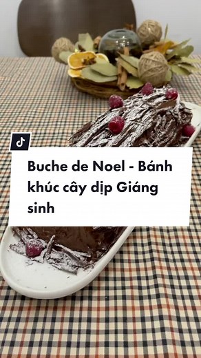 Buche de Noel - Bánh khúc cây Ngày Giáng sinh