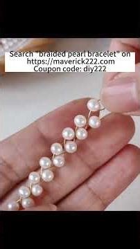 DIY Natural Freshwater Pearl Braided Bracelet with Wire | Easy Weaving Tutorial #jewelrymaking