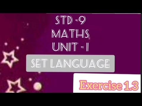 9th Maths – Set Language | Exercise 1.3 Fully Solved | Set Operations Made Easy