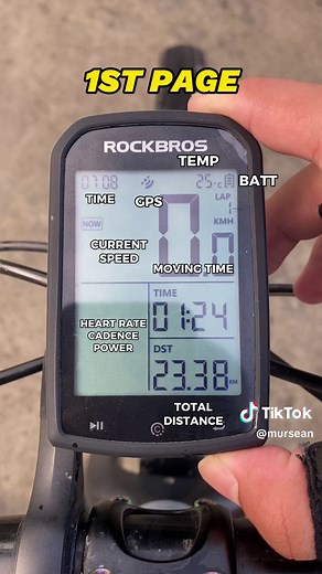 ROCKBROS M1 GPS CYCLOCOMPUTER #rockbrosph #rockbrosm1 #rockbroscyclocomputer #cyclocomputer#rockbros#cycplusm1 #mursean