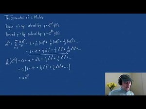 6.4 Exponential of a Matrix, Differential Equations