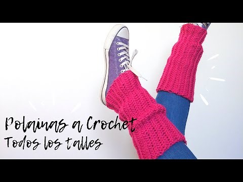 Polainas a Crochet - Todos los talles - Calentadores a ganchillo