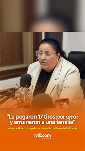 𝗟𝗩𝟭𝟲.𝗰𝗼𝗺 on Instagram: "🔴‼️ #Policiales Victoria Albert: "Le pegaron 17 tiros por error y arruinaron a una familia" ℹ️ La abogada de la querella confirmó que el ataque en Barrio Fénix, #RíoCuarto, fue una equivocación de persona. El joven trabajador Paolo de la Fuente falleció este miércoles tras recibir 17 disparos. 💭 "Paolo no tenía absolutamente nada que ver. Sí hay un parecido impresionante respecto de la persona que realmente era la destinataria", aseguró Albert en diálogo con @lv1