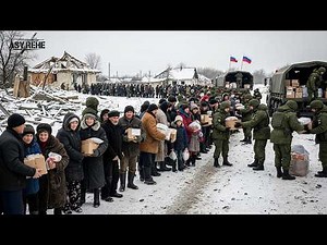 Russian Soldiers Deliver Food Door to Door in Ukrainian Villages