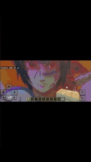 itachi Uchiha pixel art minecraft pe #animeedits #goku #minecraft #itachiuchiha #animationvsminecra