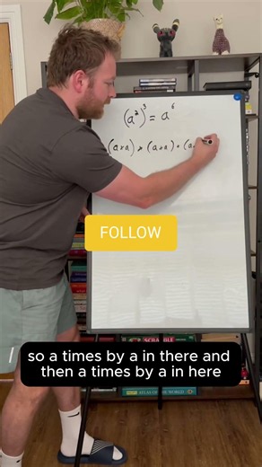 GCSE Maths | Laws of Indices (Brackets) [Made Easy] #shorts
