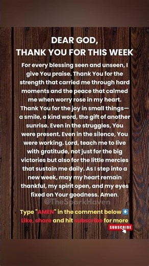 Weekend Prayer: Awaken Your Spirit with Gratitude
