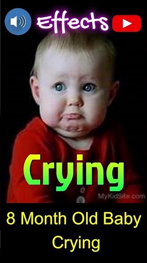 8 Month Old Baby Crying - baby crying sound effects #babycrying #babyshort #shortvideo #soundeffect