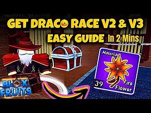 How to unlock Draco v2 and v3 in blox fruits | Full Guide and Tips and Tricks Blox Fruits