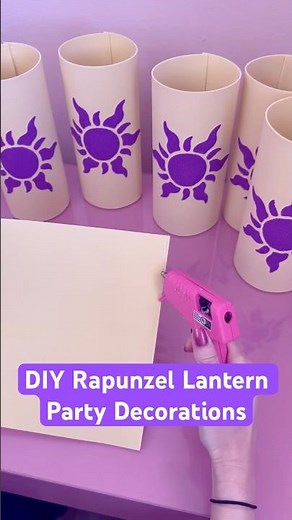 DIY Rapunzel Lantern Decorations For Tangled Themed Childrens Birthday Party