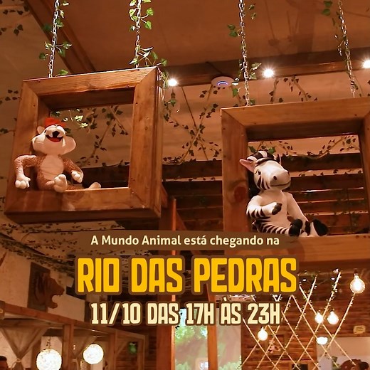 Mundo Animal Lanchonete on Instagram: "Sawabona, Rio das Pedras! Uma nova Mundo Animal espera por você com: 🧡 Ambiente mais amplo 🧡 Espaço Kids maior, com monitoria gratuita 🧡 Um incrível pocket show do Leonel 🧡 E muuuita diversão! Para ficar ainda melhor, não cobramos entrada e nem taxa de 10%. 📌 A inauguração da Mundo Animal Lanchonete Temática Rio das Pedras acontecerá no dia 11/10, com atendimento de segunda a sexta das 17h à 23h, sábados e feriados das 12h às 23h, e aos domingos das 12