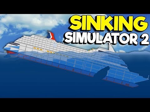 HOW THANOS MAKES A CRUISE SHIP DISAPPEAR! - Sinking Simulator 2 Gameplay