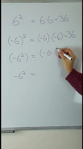 Difference Between EXPONENTS (EXPONENTS with and without PARENTHESES)