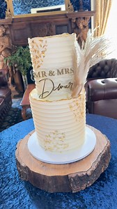 5.2K views · 32 reactions | Congratulations to the new Mr & Mrs Dewar 壟 Making a wedding cake never loses its magic, all the planning, details and love that go into it, then finally seeing it come to life on the big day… it’s just the best feeling  Here’s to love, cake, and happily ever afters 壟 Venue - Oswald House | Debbie Bakes | Facebook