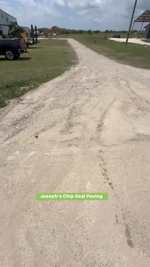 🚨Chip and Seal 🚨 is a cost effective way to fix your driveway, private road or parking lot By adding another layer of asphalt and aggregate on your existing surface, it will even lock down your gravel or road base driveway. Use the same materials TXDOT uses for county and farm to market roads for a lasting road surface. 682 225 5578 call for a free written estimate today. ‘What are you waiting for’ #newpost #new #hot #asphalt #chipseal #driveway #paving #savemoney #NOW #today #ecofriendly #cou