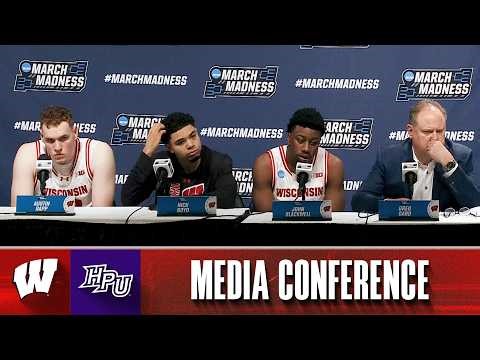 Postgame Media Conference vs High Point (NCAA) || Wisconsin Basketball || March 19, 2026