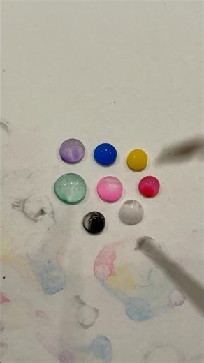 🪸 ASMR colourful ink diffusion water droplet colour mixing calming oddly satisfying art 54