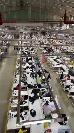 Unseen Footage from China's Largest Garment Factory #apparel #clothing
