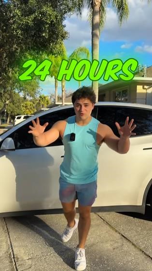 Spending an entire day in a Tesla: 24-hour survival challenge tested