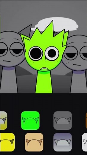 Sprunki Gray Phase 2 – Lime Character Upgrade 💚🔵