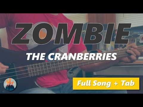 How To Play Zombie by The Cranberries – Bass Tutorial + Scrolling Tabs (Full Play-Along)