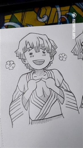 Draw something you can hear ✨ #shorts #zenitsu #demonslayer #infinitycastle #kimetsunoyaiba