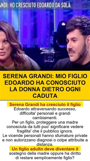 Serena Grandi Figlio