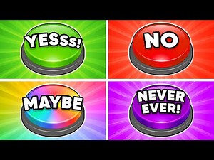 Choose One Button - Yes, No, Maybe or Never? 🤔💭✅ Quiz Dino