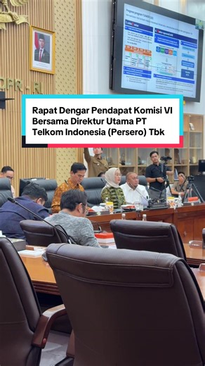 Rapat Dengar Pendapat Komisi VI Bersama Direktur Utama PT Telkom Indonesia (Persero) Tbk, beserta seluruh Subholding. #AndreRosiade #Gerindra