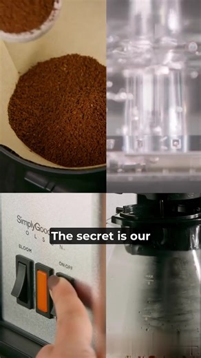 “Super easy to use, easy to clean, and the bloom function is life-changing” - Jessica R, verified customer | Simply Good Coffee