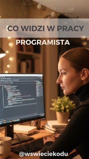 Magda programista programowanie praca zdalna branża IT | Na takie żarciki mnie naszło… ale w końcu jest piątek wieczór! 😆 Ah te nasze czarne ekrany z białymi literkami, patrząc na to co widzi... | Instagram