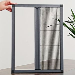 Versatile Pleated Insect Screen for Adjustable Window Openings