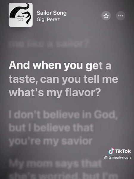 Sailor Song Lyrics by Gigi Perez - Full Song
