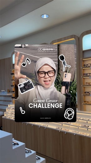 Djava Optik | Kacamata Minus Anti Radiasi • Photocromic on Instagram: "Yuk ikutan Challengenyaa Kapan lagi modal bikin video bisa dapetin 500ribuu 🎉 Syarat & Ketentuan : 1. Peserta bisa berasal dari customer yang sudah pernah beli di Djava Optik / masyarakat umum 2. Konten berupa video sesuai dengan kreatifitas masing masing peserta dengan tema “Your New Look”. 3. Video wajib menggunakan kacamata dari Djava Optik dengan latar Djava Optik Malang 4. Media upload konten bisa di Instagram / Tiktok.