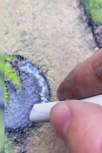 342K views · 8.8K reactions | Painting on the street with crayon #art #painting #draw | ART | Facebook