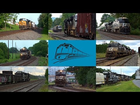 2025 Summer Railfanning on NS Harrisburg Line - Selected Videos (6/22 & 8/24/2025)