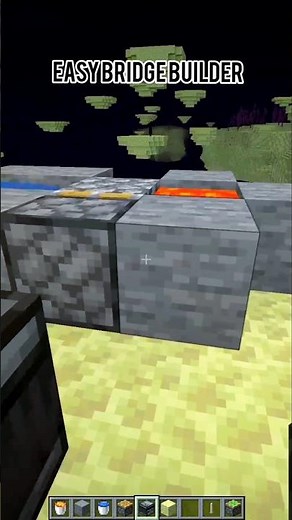Easy minecraft bridge builder #minecraft #shorts #tutorial