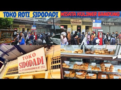 Tempat dan makanan wajib di Bandung, toko roti sidodadi legend dibandung hidden gem antrian panjang