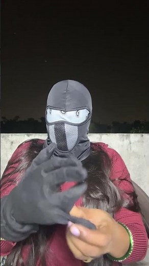Balaclava mask with full face cover challenge gag