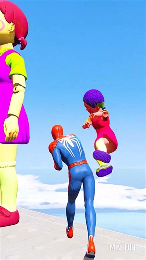 GTA 5 Epic Water Ragdolls Spiderman vs DOLL Jumps/Fails Ep.315 #shorts