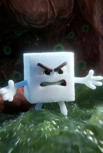 Inside Your Stomach After Eating SUGAR 🍬⚡ #Shorts