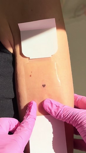 Mini Brown Heart Tattoo Design Ideas and Inspiration