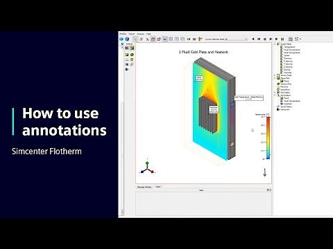 HOW TO Use annotations in Simcenter Flotherm | Tutorial #HowToSimcenterFlotherm #SimcenterCFD