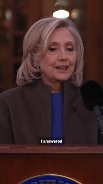 Hillary Clinton speaks after more than six-hour deposition over Epstein probe