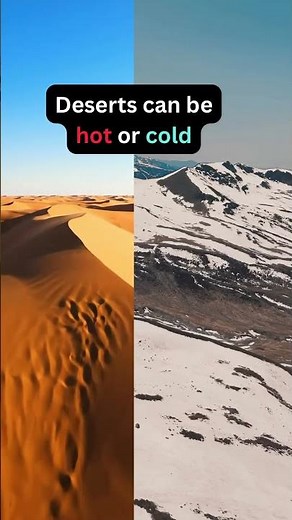 Deserts can be hot or cold #nature #desert