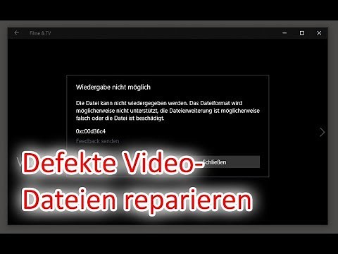 Datenrettung: Kaputte Videodateien reparieren