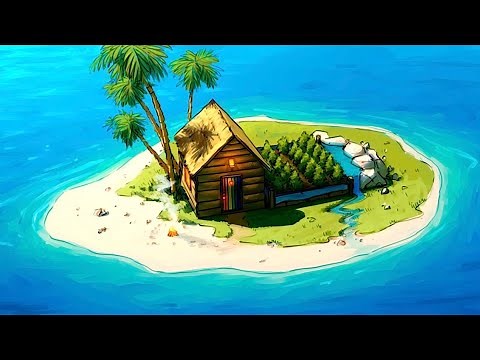 I Built on a Stranded Island in Survival Rust...